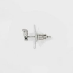 Sterling Silver Cubic Zirconia Butterfly Stud Earrings - A New Day™