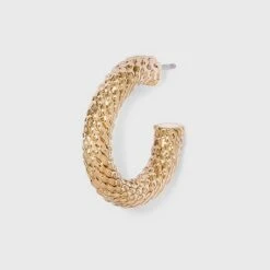 Twisted Texture Small Hoop Earrings - A New Dayâ„¢ Gold