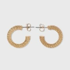 Twisted Texture Small Hoop Earrings - A New Day™ Gold -A New Day popular shop unnamed file 1015