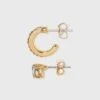 Crystal Mini Cuffs Hoops and Stud Earring Set 8pc - A New Day™ Gold -A New Day popular shop unnamed file 1033