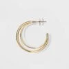 Metal Double Hoop Earrings - A New Day™ Gold -A New Day popular shop unnamed file 1084
