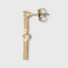 Small Hoop Linear Drop Bar Stud Earring Set 3pc - A New Day™ Gold -A New Day popular shop unnamed file 1100