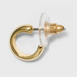 Ear Cuff and Star Charm Hoop Stud Earring Set 8pc - A New Day™