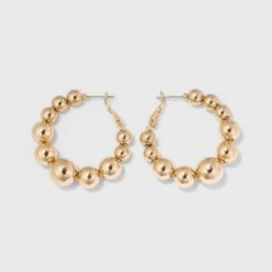 Ball Hoop Earrings - A New Day™ Gold -A New Day popular shop unnamed file 1107