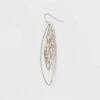 Multi Plated Filigree Drop Earrings - A New Day™