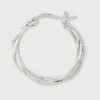Silver Plated Braided and Polished Hoop Earring Set - A New Day™ Silver 2 Silver Plated Braided and Polished Hoop Earring Set - A New Day™ Silver -A New Day popular shop unnamed file 1126