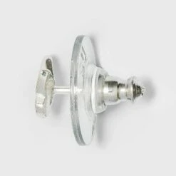 Sterling Silver Cubic Zirconia and Butterfly Stud Earring Set 3pc - A New Day™ Silver