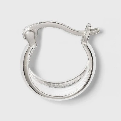 Sterling Silver Tapered Hoop Earrings - A New Day™ Silver 3 Sterling Silver Tapered Hoop Earrings - A New Day™ Silver