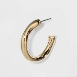 Wavy Hoop Earrings - A New Dayâ„¢ Gold