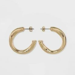 Wavy Hoop Earrings - A New Day™ Gold -A New Day popular shop unnamed file 1152