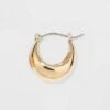 Zinc Hoop Earrings - A New Day™ Gold