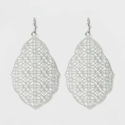 Filigree Drop Earrings - A New Day™ Silver 8 Filigree Drop Earrings - A New Day™ Silver -A New Day popular shop unnamed file 1197