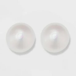 Sterling Silver Freshwater Pearl Stud Fine Jewelry Earrings - A New Day™ Silver/White 7 Sterling Silver Freshwater Pearl Stud Fine Jewelry Earrings - A New Day™ Silver/White -A New Day popular shop unnamed file 1225