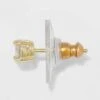 Gold Over Sterling Silver Cubic Zirconia Stud Fine Jewelry Earring Set 3pc - A New Day™ Gold/Clear 1 Gold Over Sterling Silver Cubic Zirconia Stud Fine Jewelry Earring Set 3pc - A New Day™ Gold/Clear -A New Day popular shop unnamed file 1234
