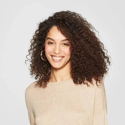 Thick Hoop Earrings - A New Day™ Gold 3 Thick Hoop Earrings - A New Day™ Gold