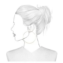 Thin Hoops Earring Set 3ct - A New Day™