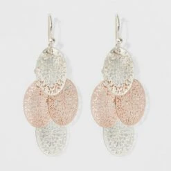 Filigree Chandelier Drop Earrings - A New Day™ Silver/Rose Gold 7 Filigree Chandelier Drop Earrings - A New Day™ Silver/Rose Gold -A New Day popular shop unnamed file 1307