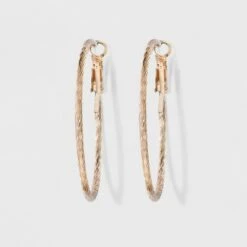 Textured Hoop Earrings - A New Day™ Silver -A New Day popular shop unnamed file 1317