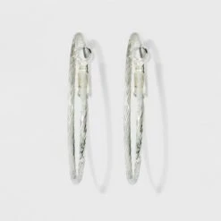 Textured Hoop Earrings - A New Day™ Silver -A New Day popular shop unnamed file 1318