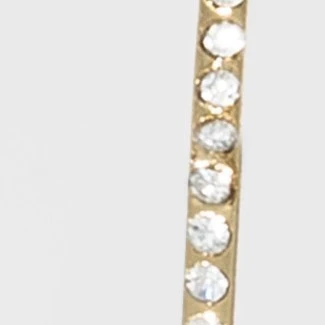 Hoop with Pave Stones Earrings - A New Day Gold 6 Hoop with Pave Stones Earrings - A New Day Gold - Image 4