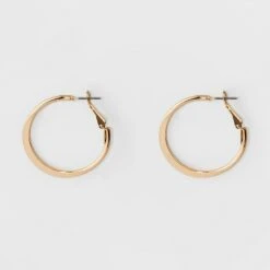 Medium Flat Hoop Earrings - A New Dayâ„¢ Silver
