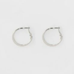 Medium Flat Hoop Earrings - A New Day™ Silver -A New Day popular shop unnamed file 1345