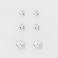 Stud Earring Set 3ct - A New Day™ Multicolored 9 Stud Earring Set 3ct - A New Day™ Multicolored -A New Day popular shop unnamed file 1350