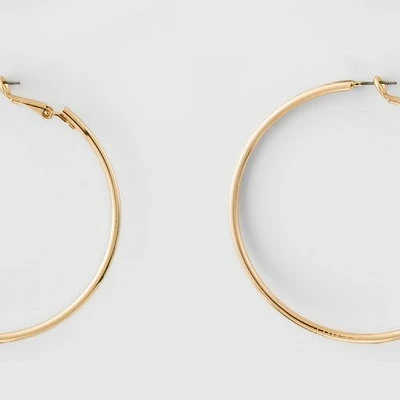 Hoop Earring Set 3ct - A New Day Gold 3 Hoop Earring Set 3ct - A New Day Gold