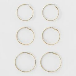 Hoop Earring Set 3ct - A New Day Gold 8 Hoop Earring Set 3ct - A New Day Gold -A New Day popular shop unnamed file 1353