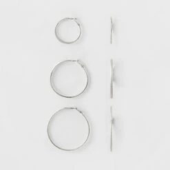 Hoop Earring Set 3ct - A New Day Gold 9 Hoop Earring Set 3ct - A New Day Gold -A New Day popular shop unnamed file 1354