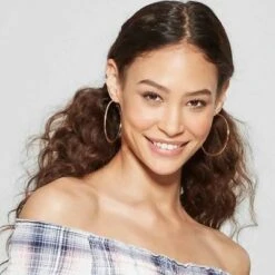 Large Knife Edge Hoop Earrings - A New Day™ Gold -A New Day popular shop unnamed file 1366