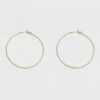 Thin Medium Hoop Earrings - A New Day™ Gold