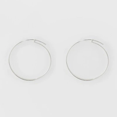 Large Thin Hoop Earrings - A New Day™ Gold 5 Large Thin Hoop Earrings - A New Day™ Gold - Image 3