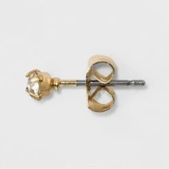 Moon and Star Stud Earring Set 3ct - A New Day™ Gold