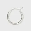 Women's Sterling Silver Tube and Square Cut Hoop Earring Set 2pc - A New Day™ Silver -A New Day popular shop unnamed file 1409