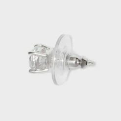 Sterling Silver Round Button Stud Earring - A New Day™ Silver