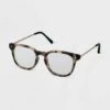 Women's Tortoise Shell Square Blue Light Filtering Reading Glasses - A New Day™ Tan -A New Day popular shop unnamed file 1443