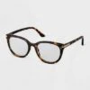 Women's Tortoise Shell Cateye Blue Light Filtering Glasses - A New Day™ Brown -A New Day popular shop unnamed file 1449