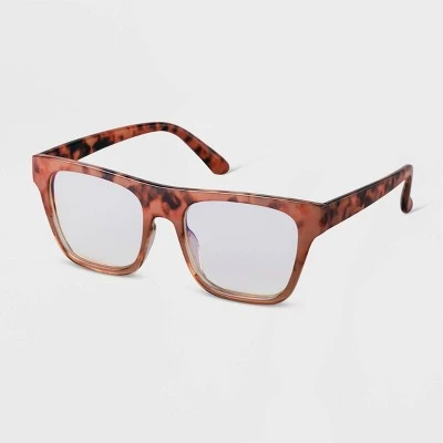 Women's Retro Blue Light Filtering Glasses - A New Day™ Tan/tortoise Shell 3 Women's Retro Blue Light Filtering Glasses - A New Day™ Tan/tortoise Shell