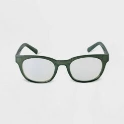 Women's Plastic Square Blue Light Filtering Glasses - A New Day™ Dark Green -A New Day popular shop unnamed file 1498