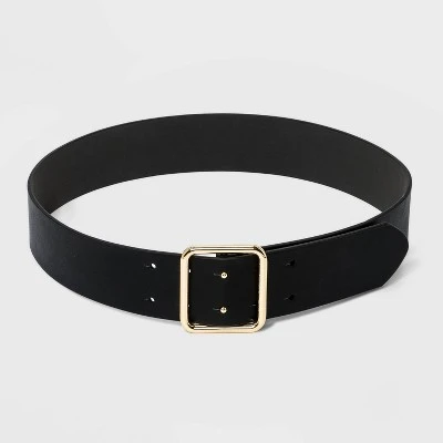 Women's Double Center Prong Belt - A New Day™ Black 8 Women's Double Center Prong Belt - A New Day™ Black - Image 6
