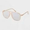 Women's Aviator Blue Light Filtering Glasses - A New Day™ Tan 1 Women's Aviator Blue Light Filtering Glasses - A New Day™ Tan -A New Day popular shop unnamed file 1541