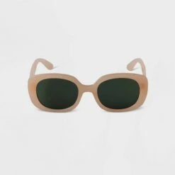 Women's Plastic Retro Oval Sunglasses - A New Day™ Ivory -A New Day popular shop unnamed file 1569