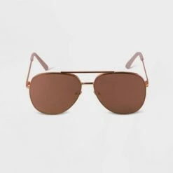 Women's Mirrored Aviator Sunglasses - A New Day™ Rose Gold -A New Day popular shop unnamed file 1572