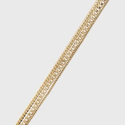 3 Row Multi Chains Anklet - A New Day™ Gold 4 3 Row Multi Chains Anklet - A New Day™ Gold - Image 2