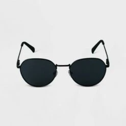 Women's Metal Round Sunglasses - A New Day™ Black -A New Day popular shop unnamed file 1600