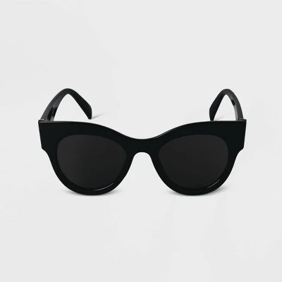 Women's Cat Eye Sunglasses - A New Day™ Black 7 Women's Cat Eye Sunglasses - A New Day™ Black - Image 5