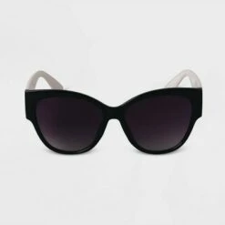 Women's Plastic Cat Eye Sunglasses - A New Day™ Black/white -A New Day popular shop unnamed file 1626