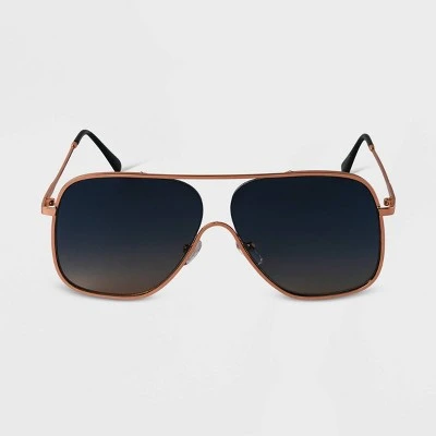 Women's Metal Aviator Sunglasses - A New Day™ Gold 4 Women's Metal Aviator Sunglasses - A New Day™ Gold - Image 2