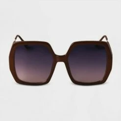 Women's Oversized Square Sunglasses - A New Day™ Brown -A New Day popular shop unnamed file 1650